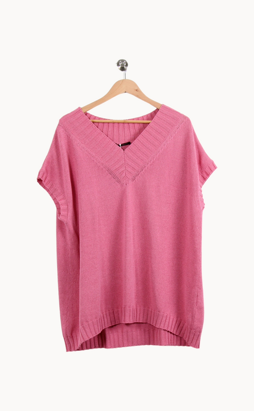 Pull Sans Manches Rose - Taille XL/42 de la marque Marina Rinaldi | PARAD65163 - Vendu par Paradigme - Image 2