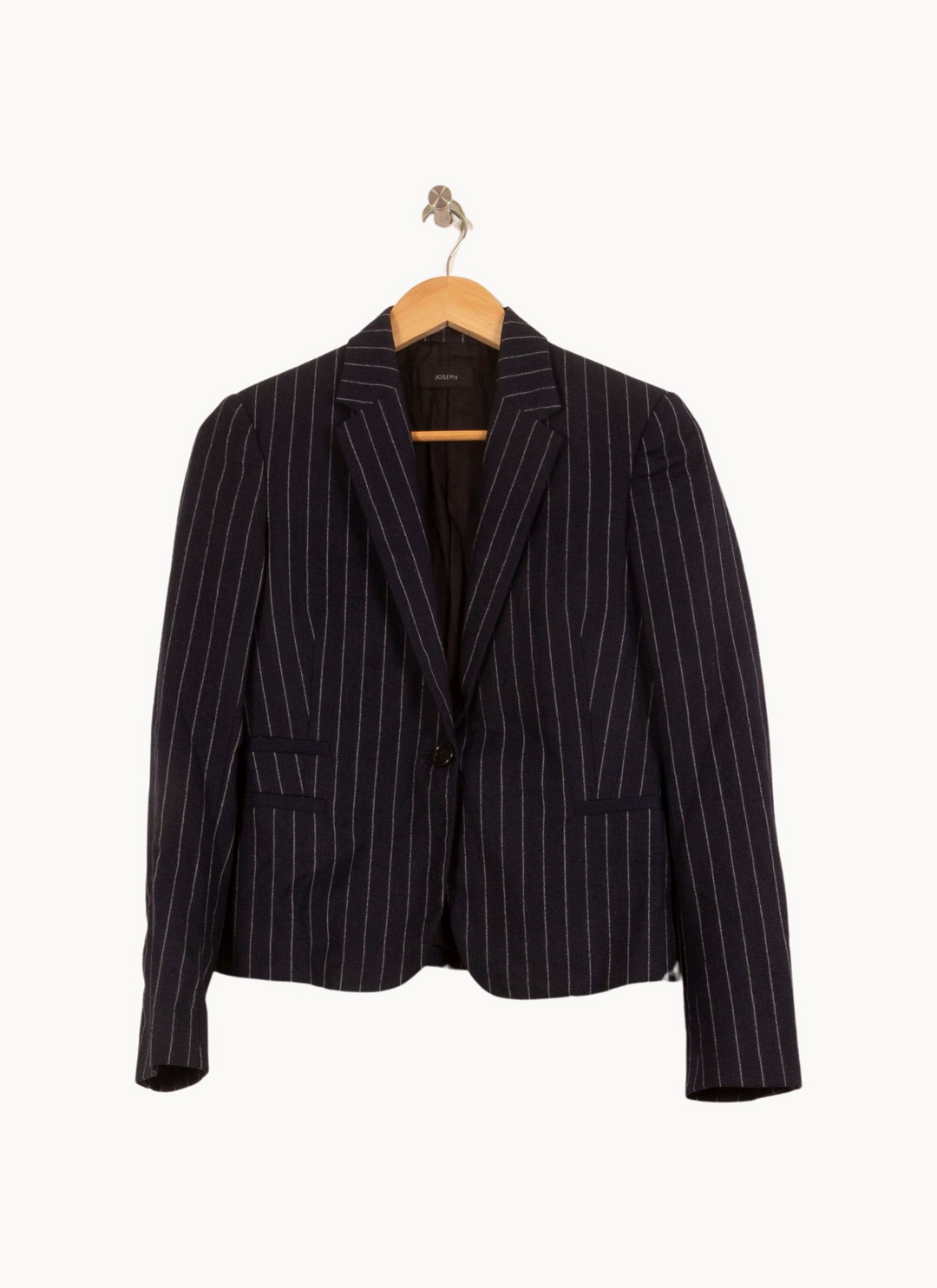 Blazer Bleu à Rayures Blanches - Taille M/38 de la marque Joseph | PARAD63831 - Vendu par Paradigme - Image 2