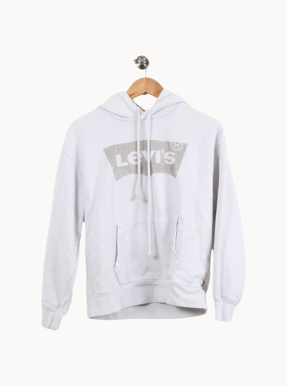 Sweat à Capuche Blanc - Taille S/36 de la marque Levi's | PARAD69004 - Vendu par Paradigme - Image 2