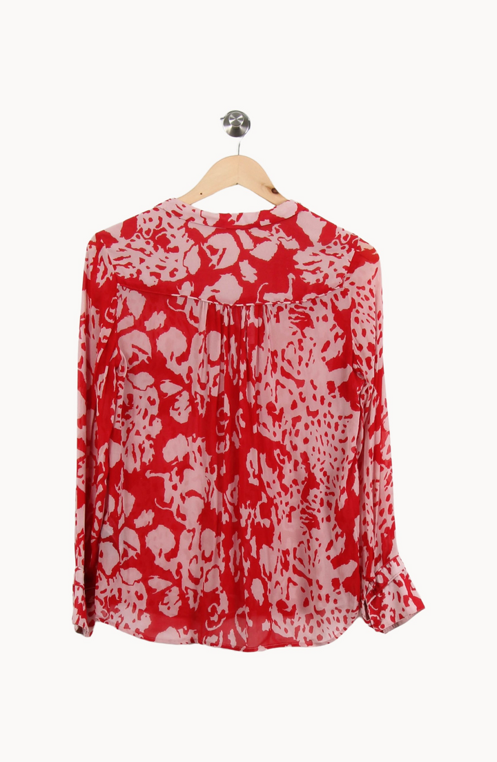 Chemise Rouge et Blanche - Taille S/36 de la marque ba&sh | PARAD52066 - Vendu par Paradigme - Image 4