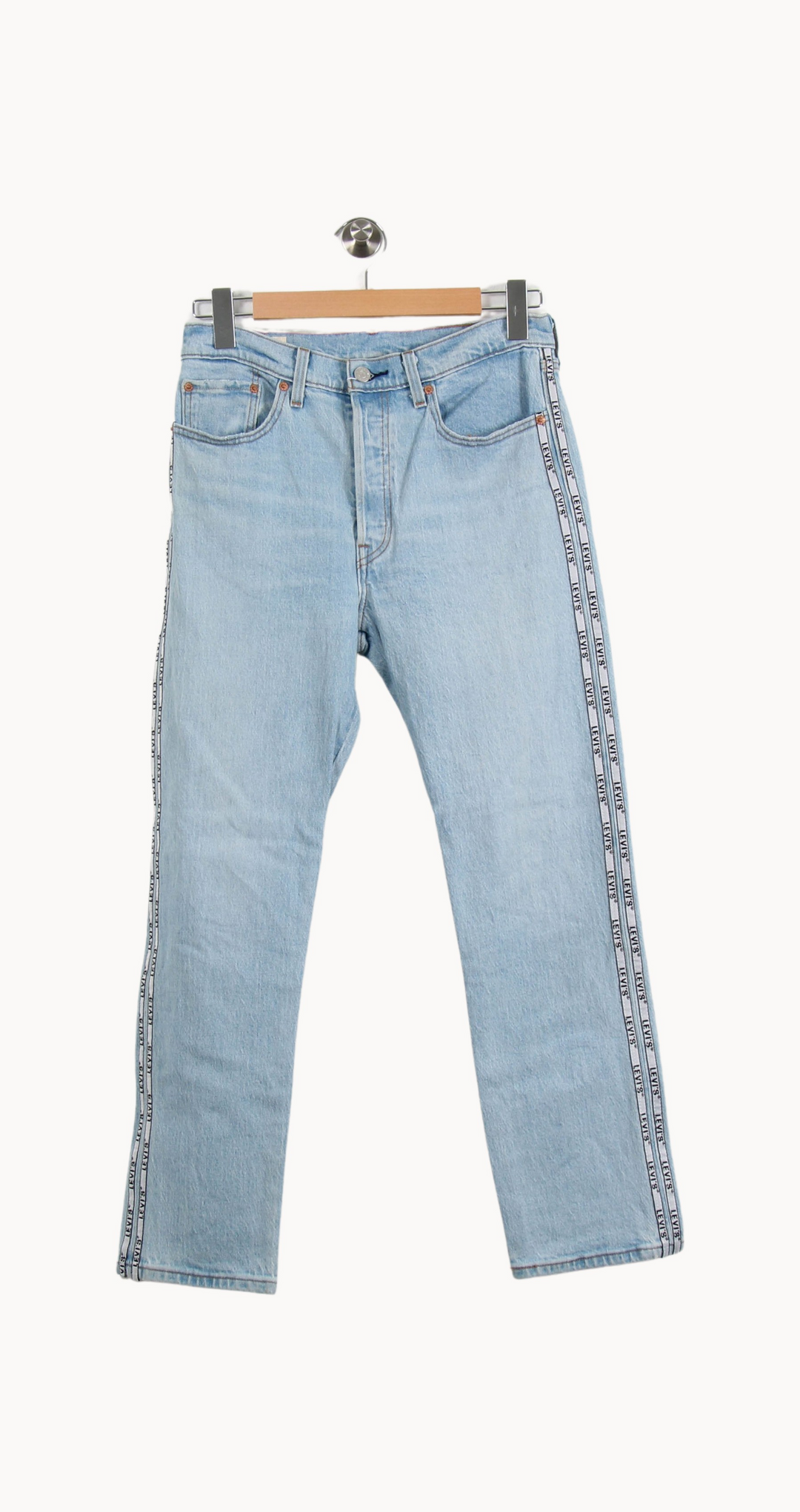 Jean Droit Bleu Clair - Taille M/38 de la marque Levi's | PARAD67261 - Vendu par Paradigme - Image 2