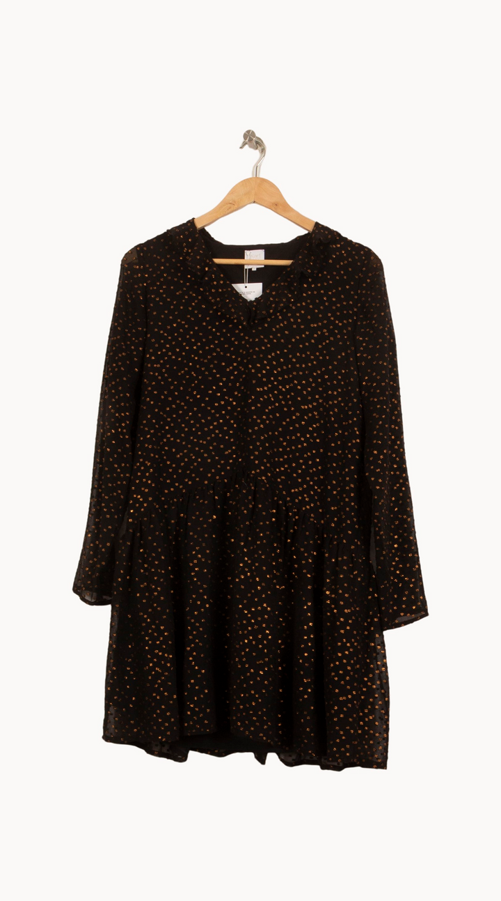 Robe Courte Noire et Dorée - Taille S/36 de la marque Karl Marc John | PARAD66470 - Vendu par Paradigme - Image 2