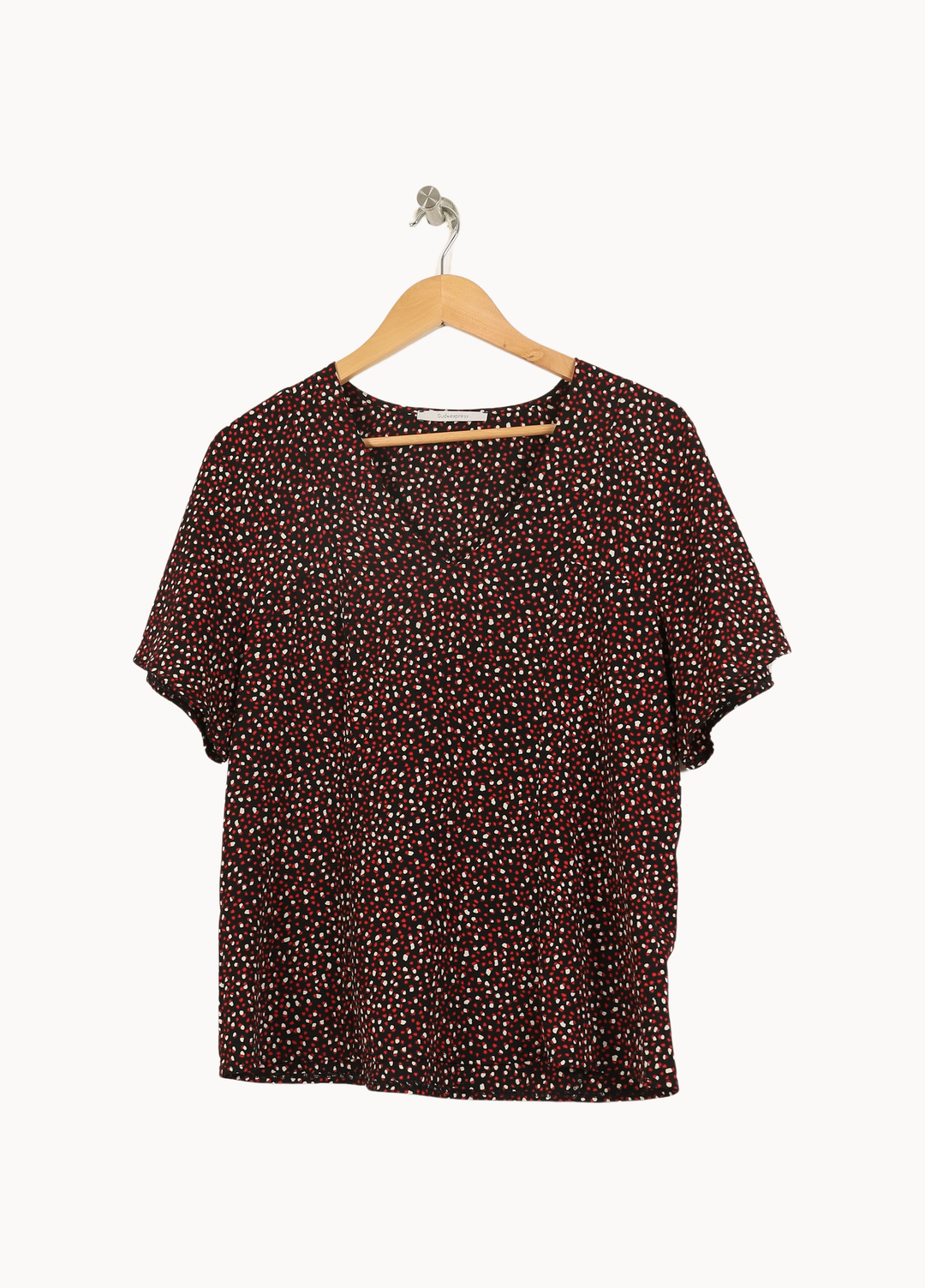 Blouse Noire et Rouge - Taille S/36 de la marque Sud express | PARAD52743 - Vendu par Paradigme - Image 2