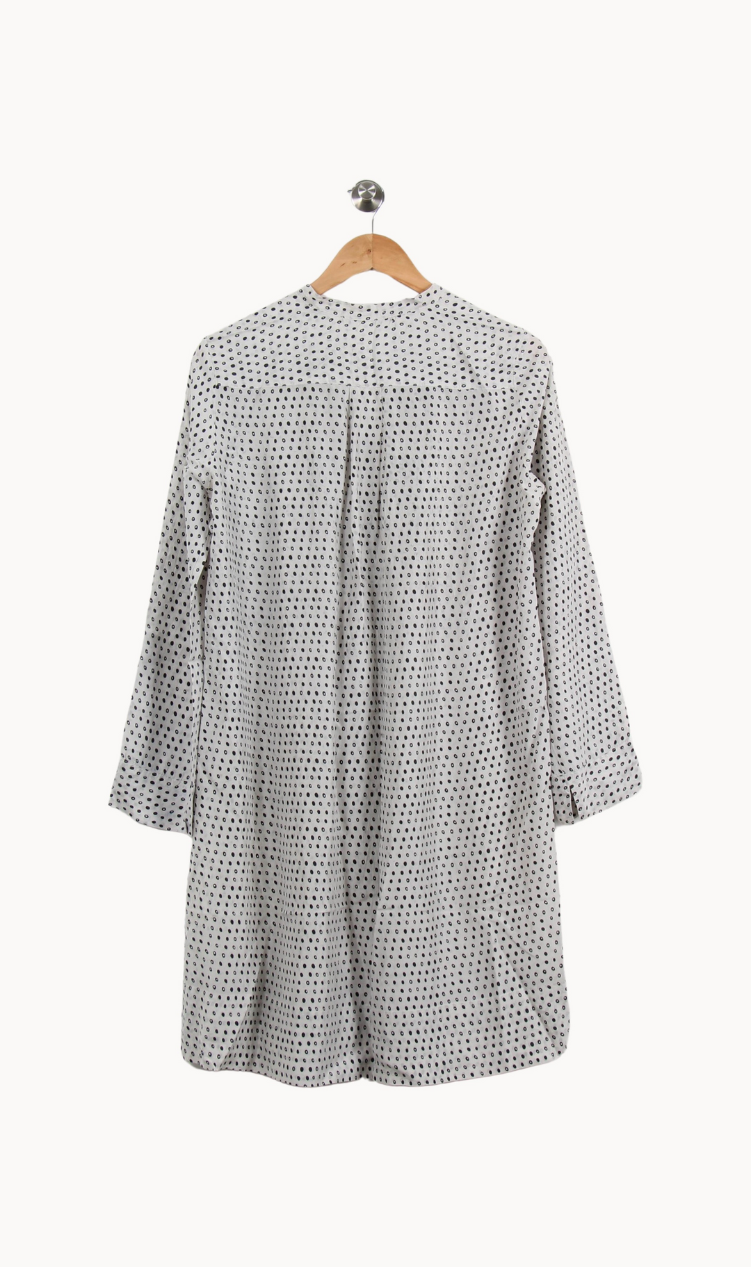 Robe Midi Blanche à Pois Noirs - Taille S/36 de la marque Gerard Darel | PARAD64348 - Vendu par Paradigme - Image 4