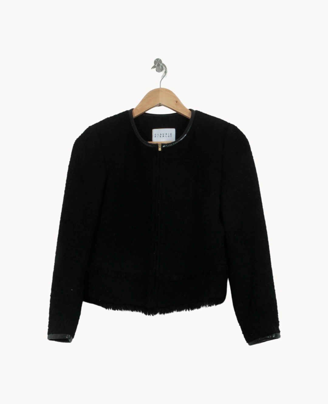 Veste Noire - Taille S/36 de la marque Claudie Pierlot | PARAD53245 - Vendu par Paradigme - Image 2