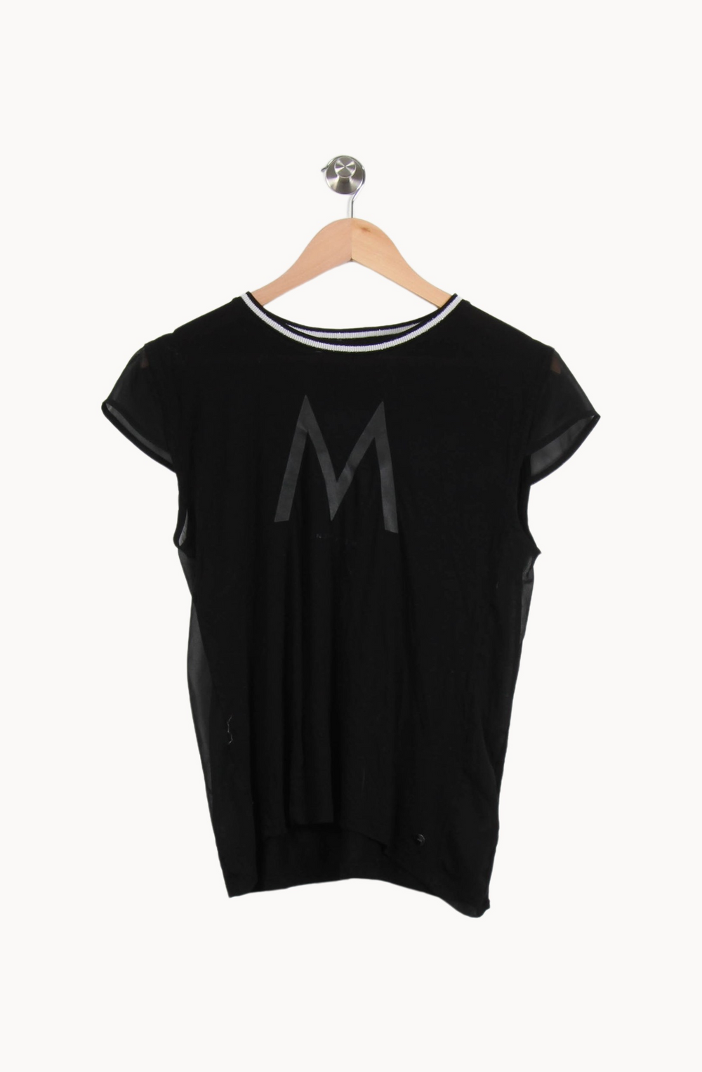 Tee-shirt Noir - Taille M/38 de la marque IKKS | PARAD37968 - Vendu par Paradigme - Image 2