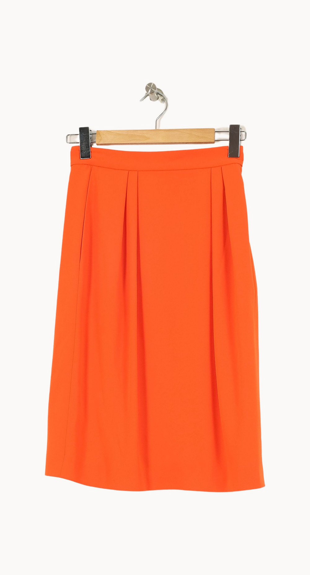 Jupe Mi-Longue Orange - Taille S/36 de la marque Ines de la Fressange Paris | PARAD69039 - Vendu par Paradigme - Image 2