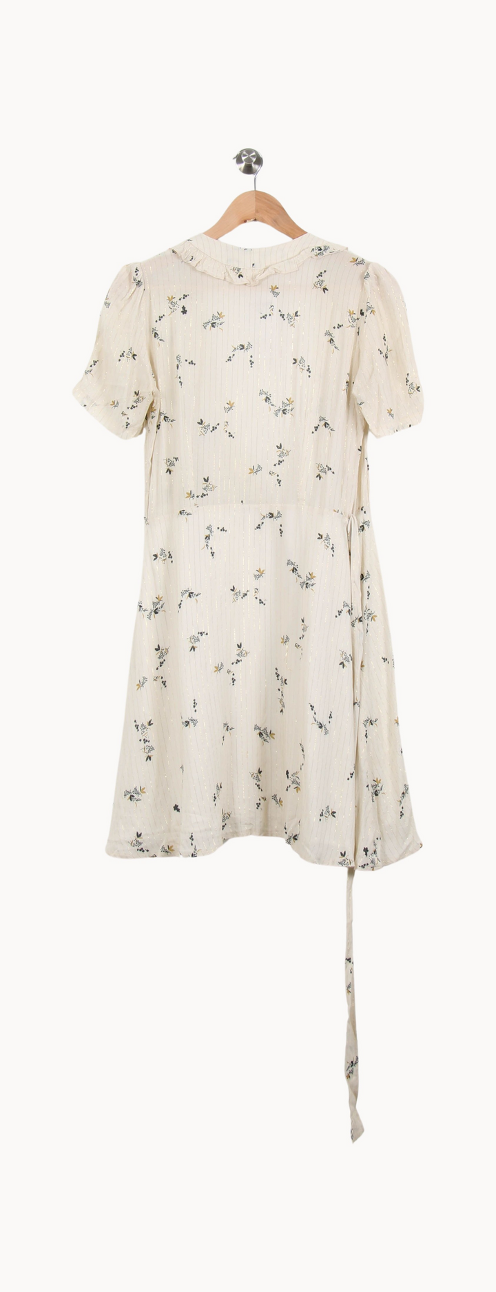 Robe Courte Écrue à Fleurs - Taille M/38 de la marque Sessùn | PARAD67030 - Vendu par Paradigme - Image 4
