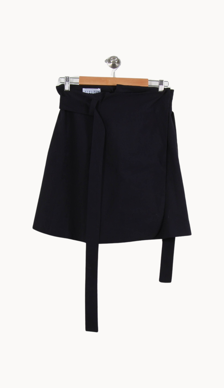 Jupe Portefeuille Bleue - Taille T.U. de la marque Claudie Pierlot | PARAD55239 - Vendu par Paradigme - Image 2