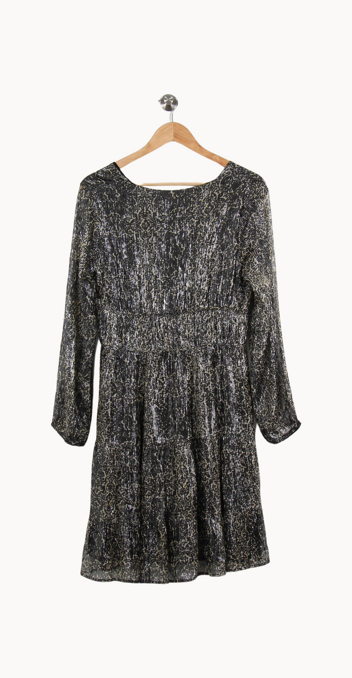 Robe Midi Noire et Argentée - Taille L/40 de la marque Vanessa Bruno | PARAD67374 - Vendu par Paradigme - Image 4