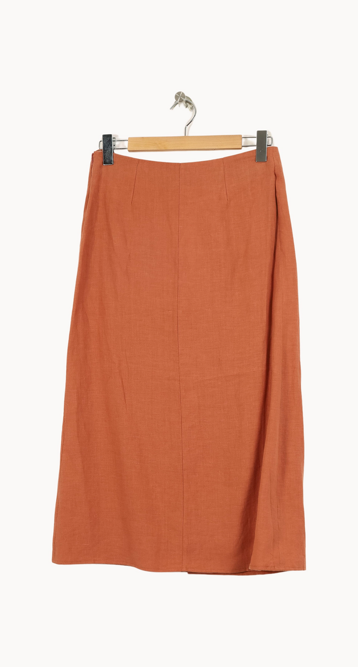Jupe Longue Orange - Taille S/36 de la marque Ines de la Fressange Paris | PARAD69040 - Vendu par Paradigme - Image 2