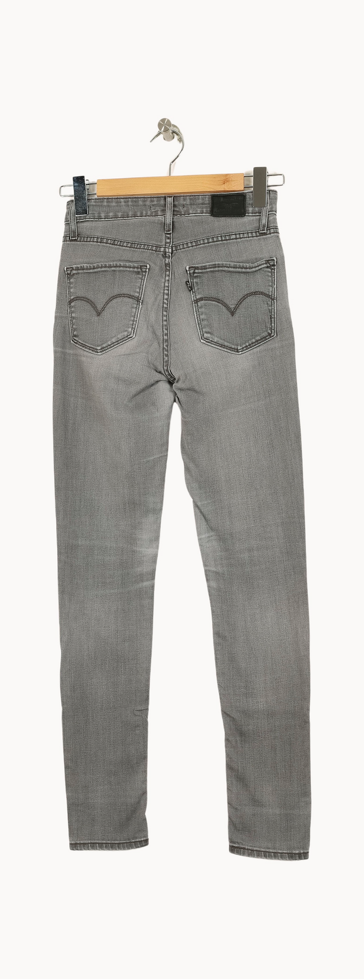 Jean Skinny Gris - Taille S/36 de la marque Levi's | PARAD53933 - Vendu par Paradigme - Image 4