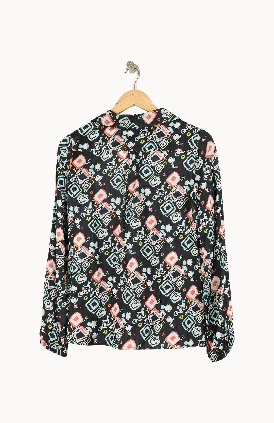 Chemise Noire - Taille S/36 de la marque Ines de la Fressange Paris | PARAD67920 - Vendu par Paradigme - Image 4