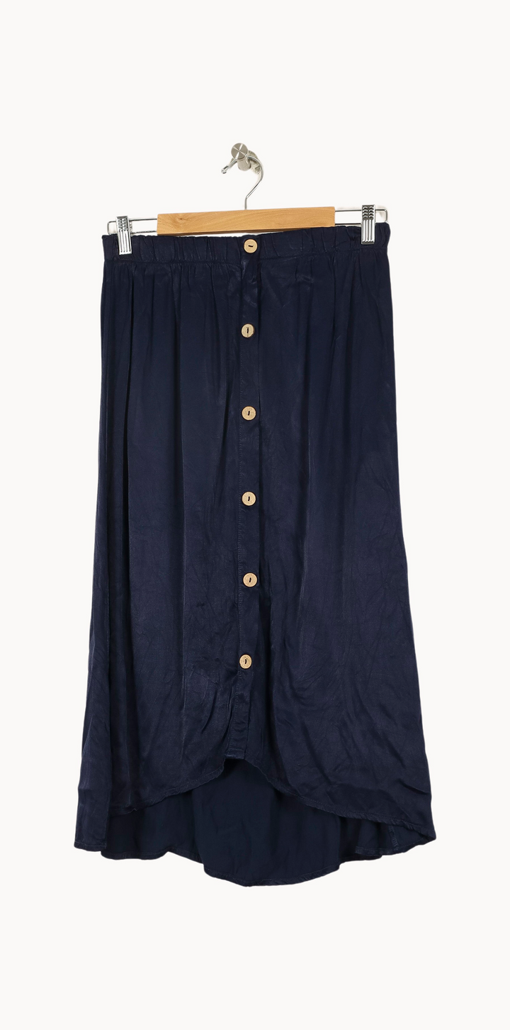Jupe Boutonnée Bleue - Taille M/38 de la marque La Fée Maraboutée | PARAD50087 - Vendu par Paradigme - Image 2