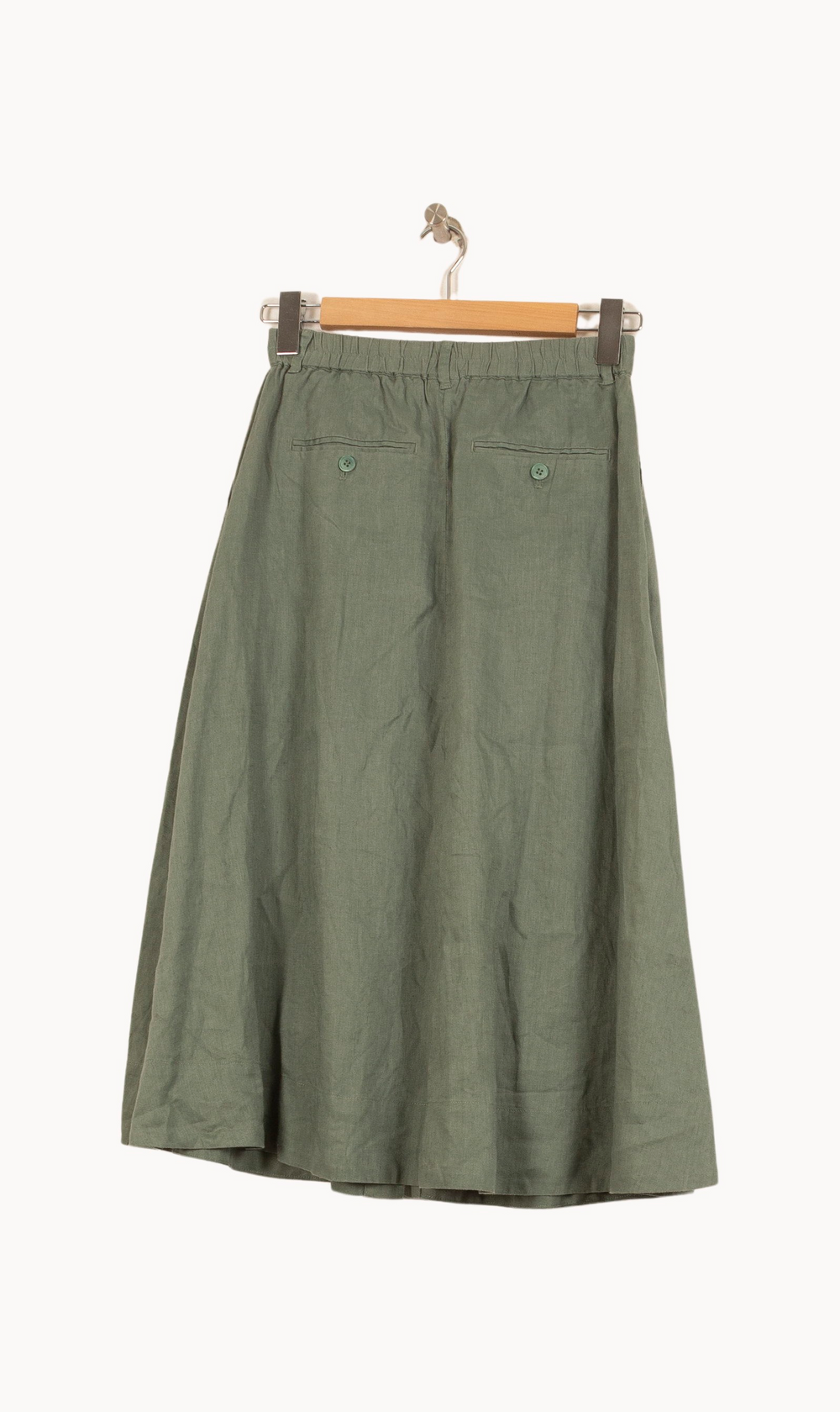 Jupe Boutonnée Vert - Taille S/36 de la marque Comptoir des Cotonniers | PARAD63769 - Vendu par Paradigme - Image 4