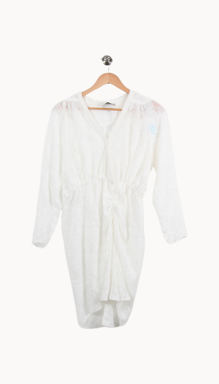 Robe Drapée Blanche - Taille M/38 de la marque Bérénice | PARAD67894 - Vendu par Paradigme - Image 2