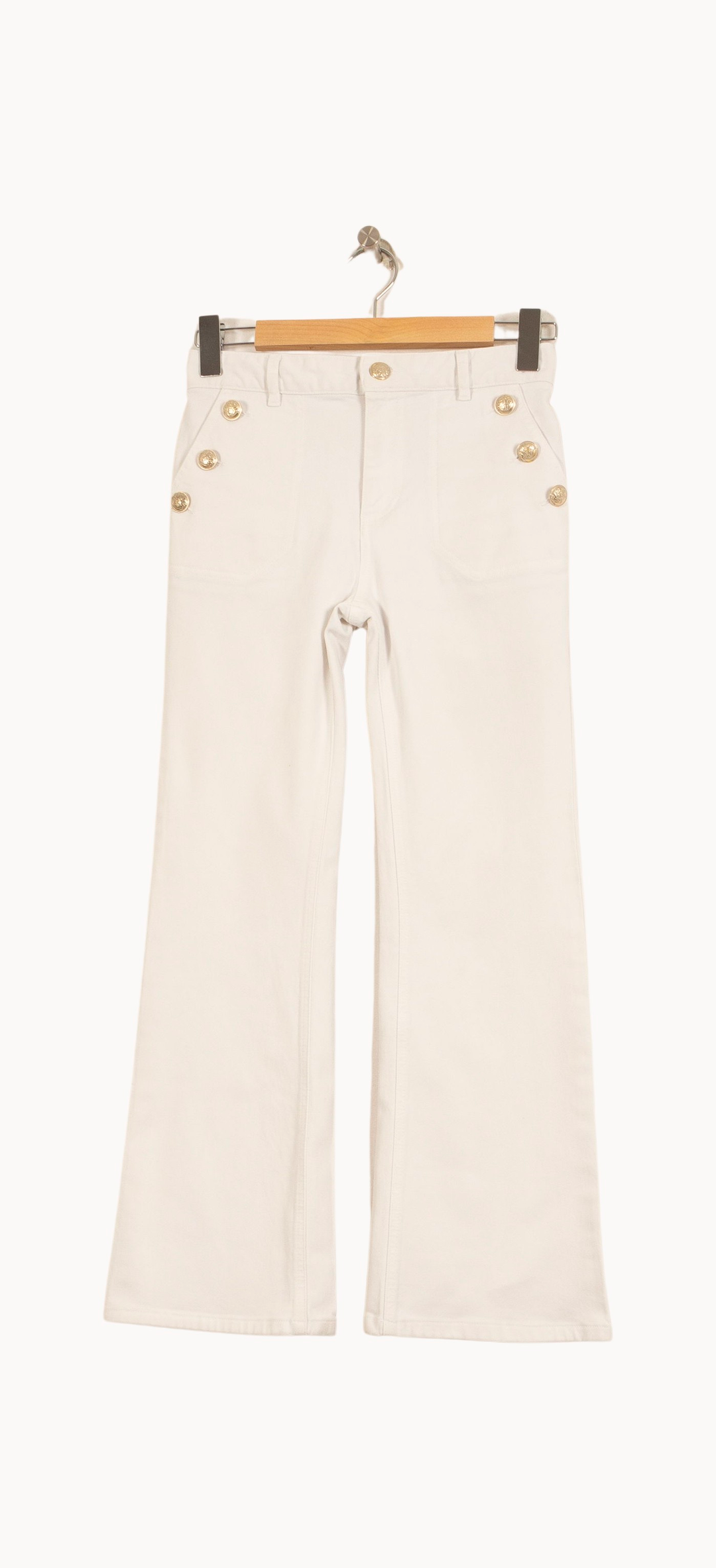 Pantalon Patte d’Éléphant Blanc - Taille S/36