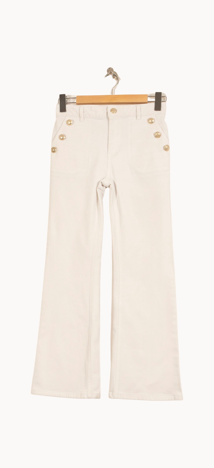 Pantalon Patte d’Éléphant Blanc - Taille S/36