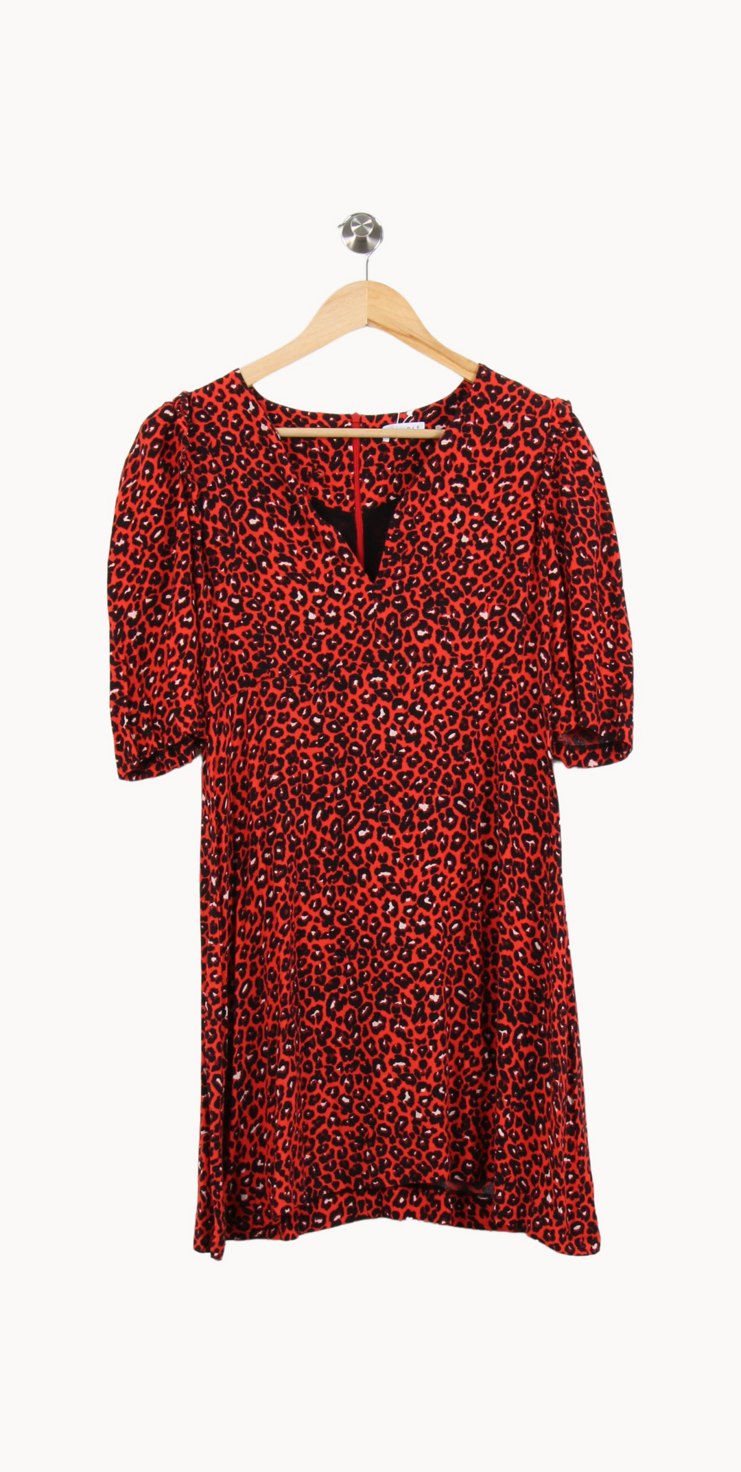 Robe Courte Rouge et Noire - Taille L/40 de la marque Claudie Pierlot | PARAD67024 - Vendu par Paradigme - Image 2