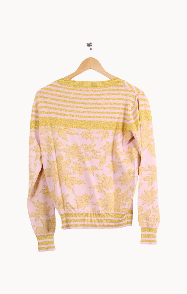 Pull Jaune et Rose - Taille S/36 de la marque Imprevu | PARAD66954 - Vendu par Paradigme - Image 4