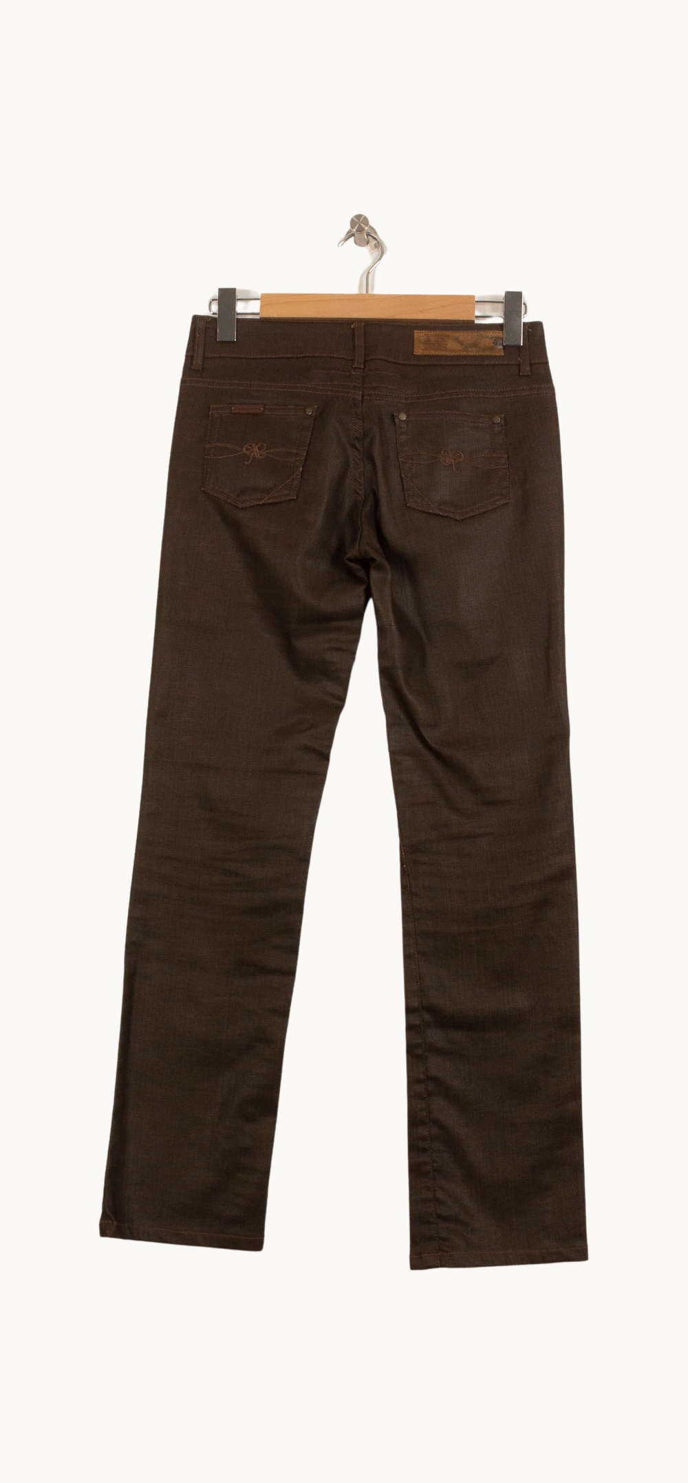 Jean Marron - Taille M/38 de la marque IKKS | PARAD65339 - Vendu par Paradigme - Image 4