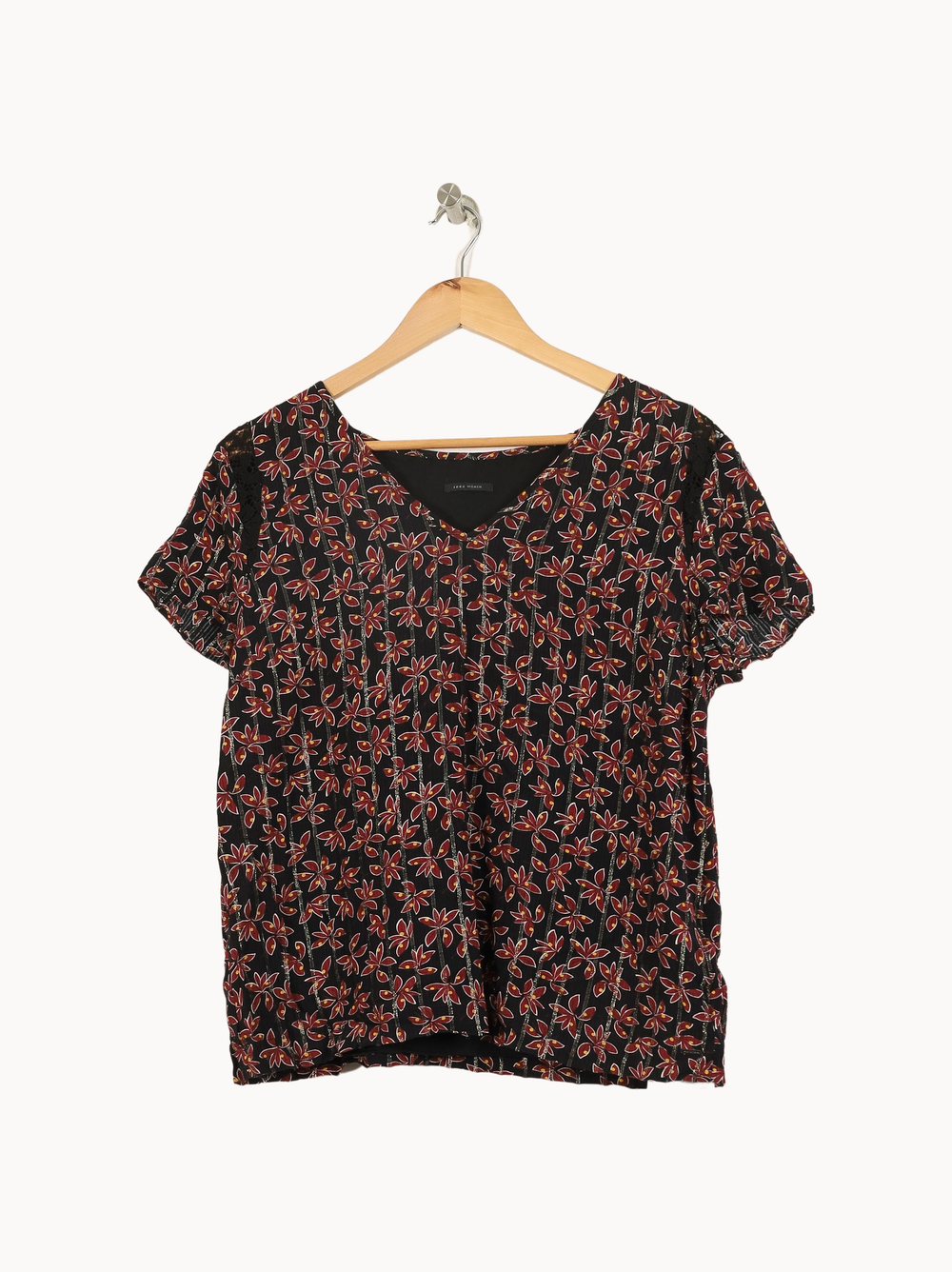 Blouse Noire et Rouge - Taille XL/42 de la marque IKKS | PARAD52744 - Vendu par Paradigme - Image 2