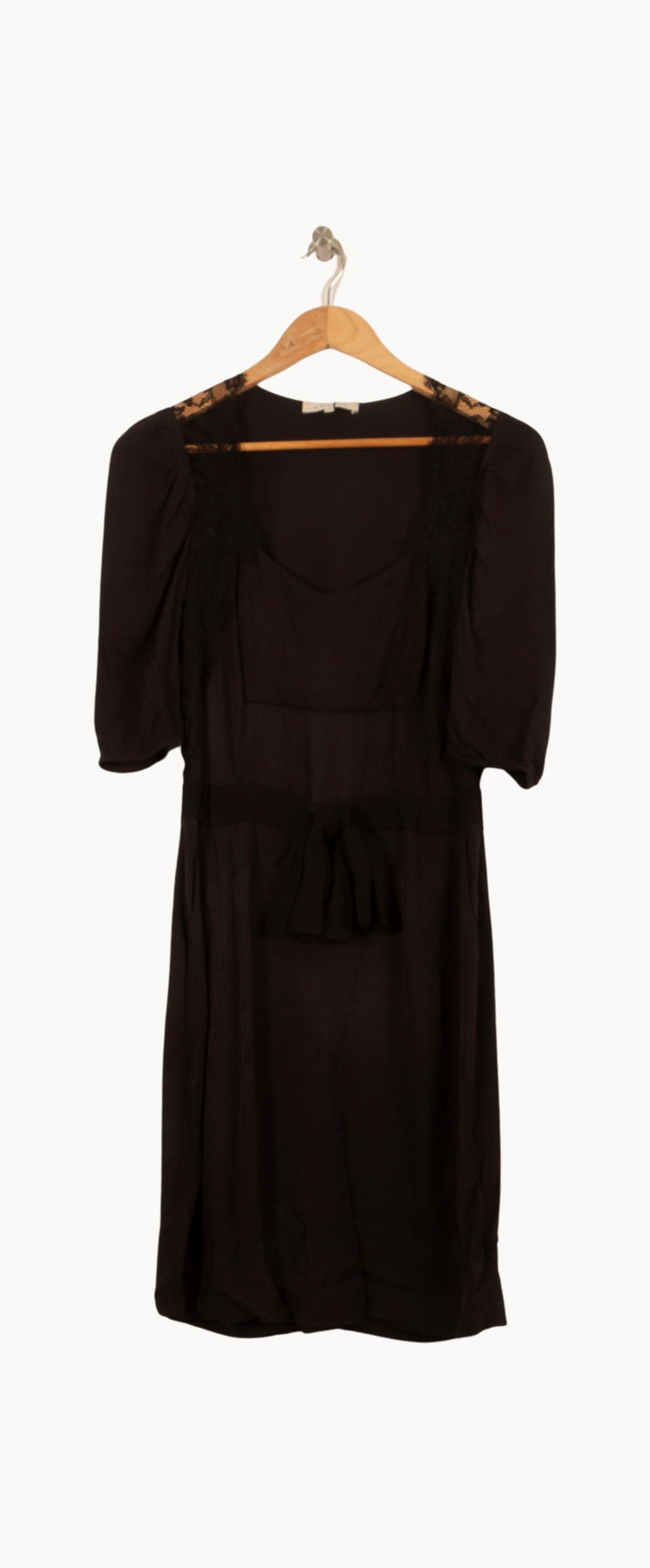 Robe Courte Noire - Taille M/38 de la marque Sandro | PARAD46001 - Vendu par Paradigme - Image 2