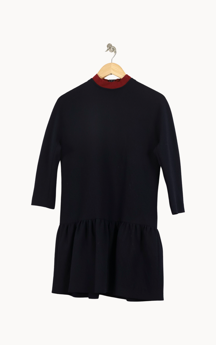 Robe Midi Bleu et Bordeaux - Taille S/36 de la marque Sandro | PARAD51297 - Vendu par Paradigme - Image 2
