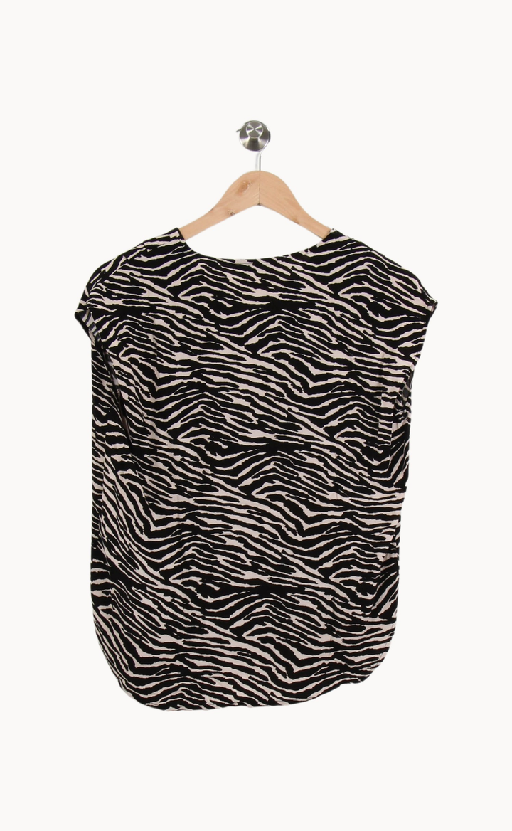 Blouse Noire et Blanche - Taille S/36 de la marque La Fée Maraboutée | PARAD53438 - Vendu par Paradigme - Image 4