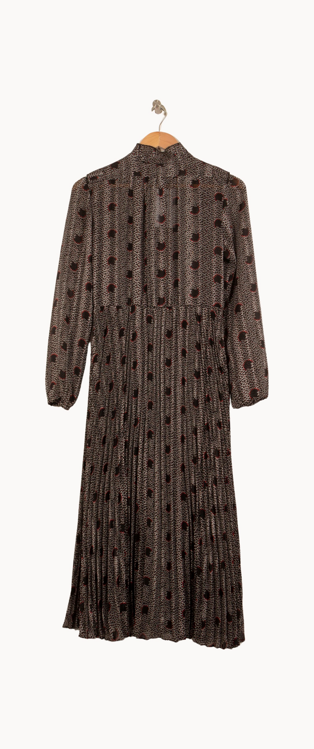 Robe Longue Grise et Noire - Taille XS/34 de la marque ba&sh | PARAD63457 - Vendu par Paradigme - Image 4