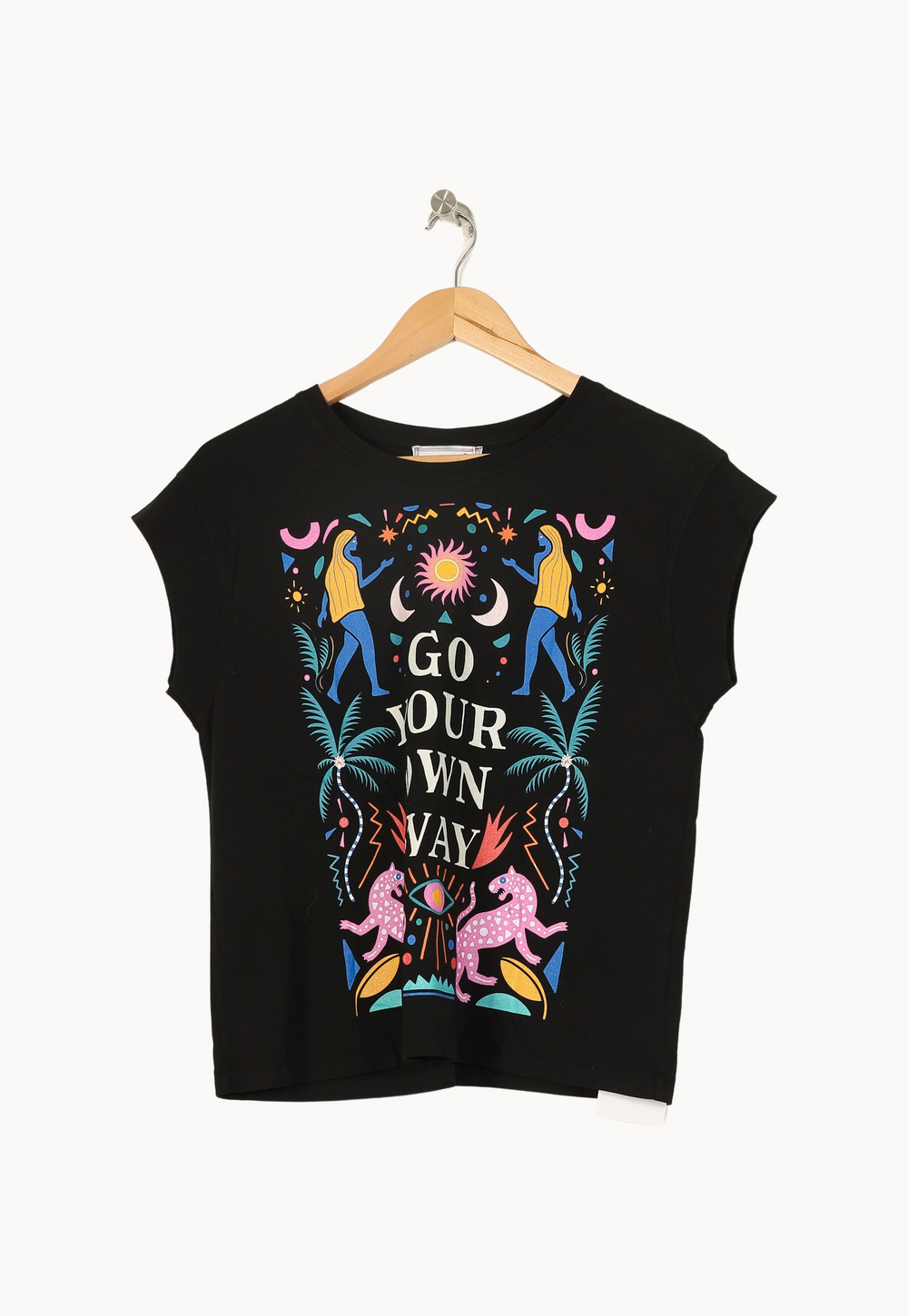 Tee-shirt Noir - Taille S/36 de la marque Imprevu | PARAD67669 - Vendu par Paradigme - Image 2