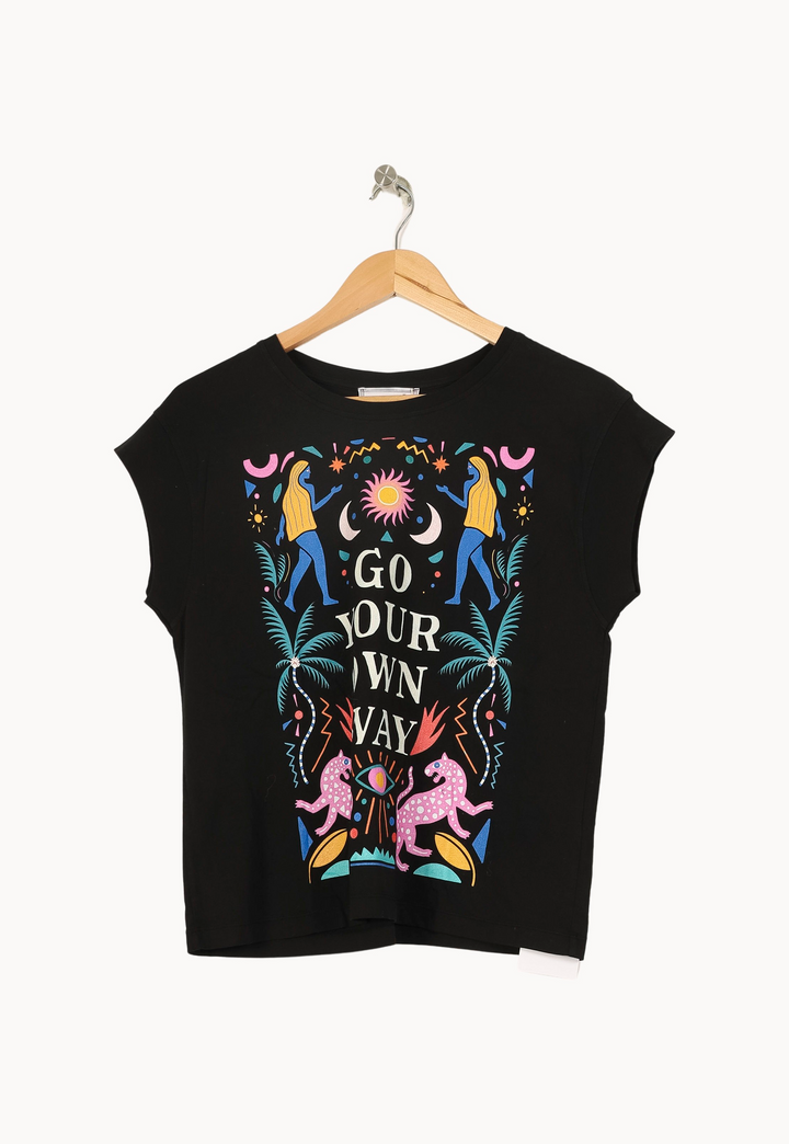 Tee-shirt Noir - Taille S/36 de la marque Imprevu | PARAD67669 - Vendu par Paradigme - Image 2
