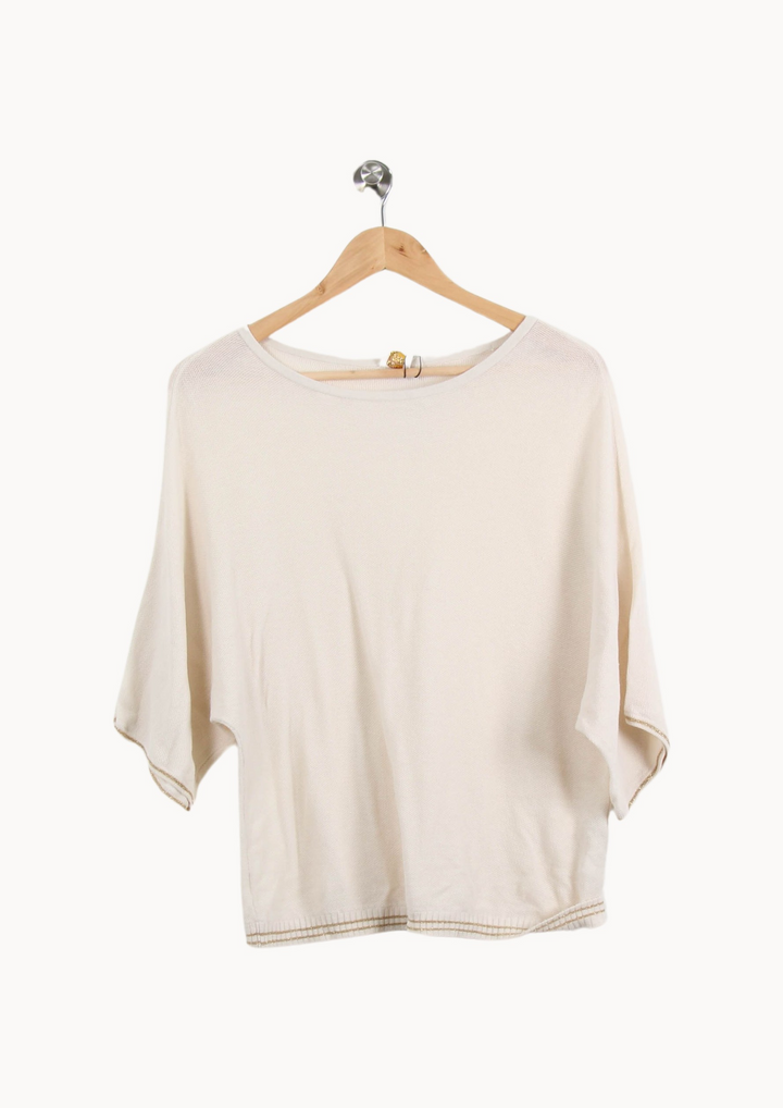 Top en maille beige - Taille L/40 de la marque Des petits hauts | PARAD42528 - Vendu par Paradigme - Image 2