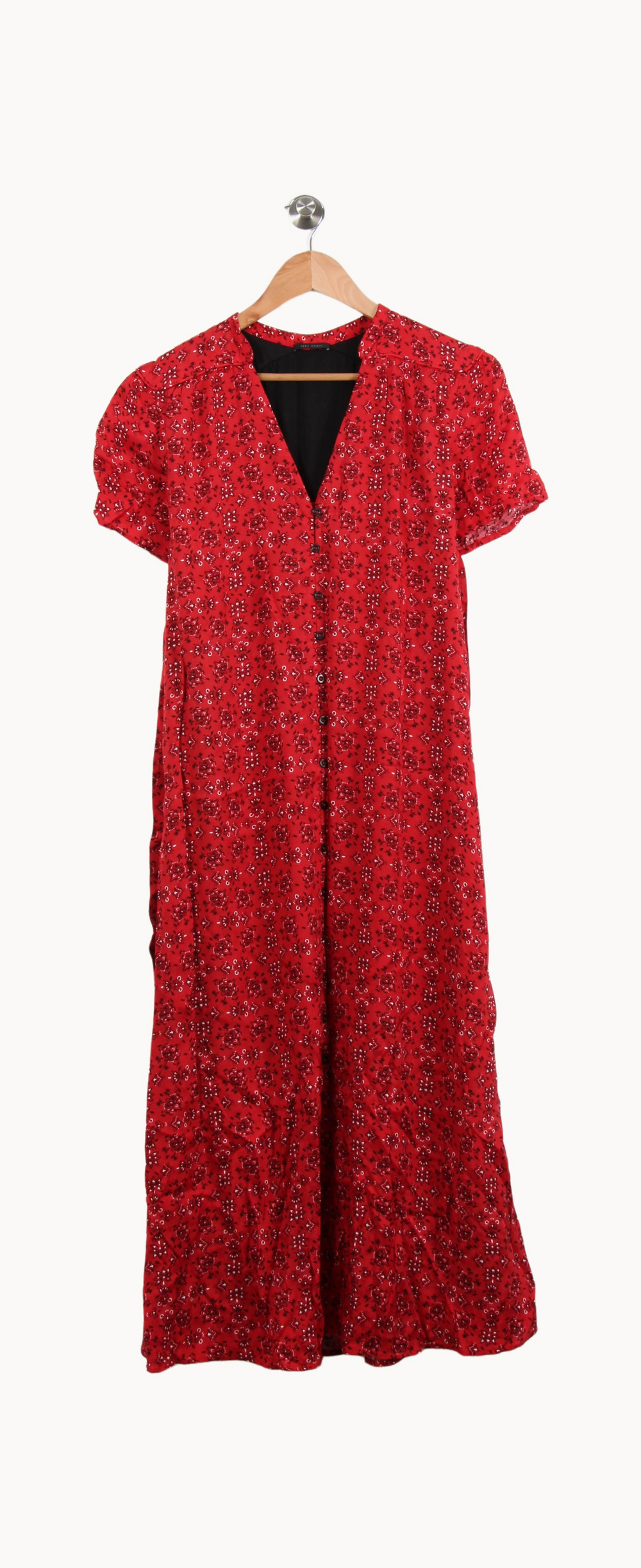 Robe Longue Rouge - Taille S/36 de la marque IKKS | PARAD52903 - Vendu par Paradigme - Image 2