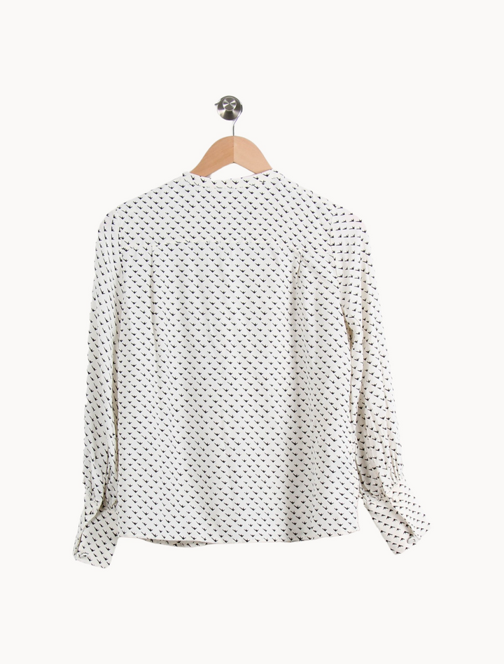 Blouse Blanche et Noire - Taille S/36 de la marque Comptoir des Cotonniers | PARAD66555 - Vendu par Paradigme - Image 4