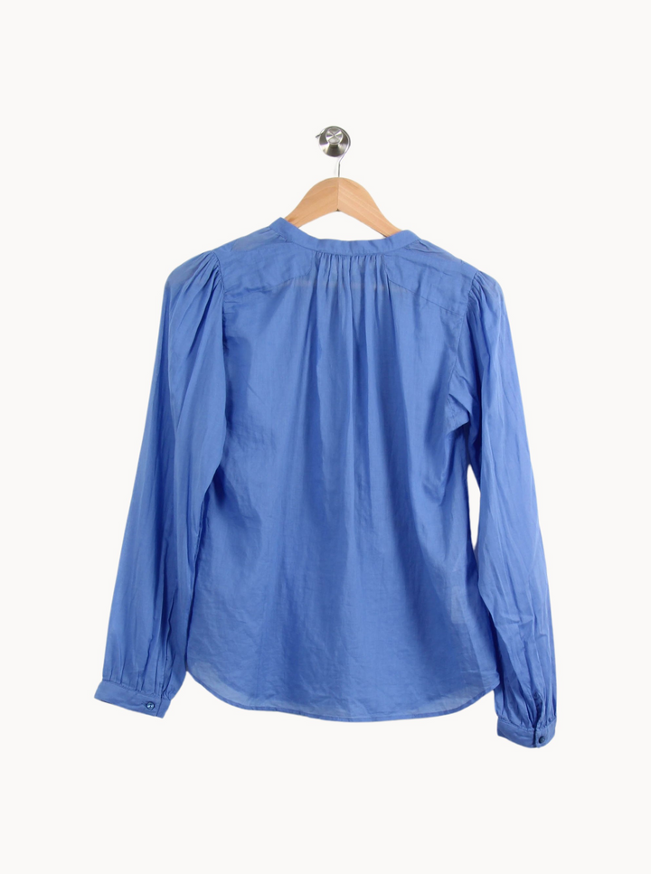 Blouse Bleue - Taille S/36 de la marque Comptoir des Cotonniers | PARAD16543 - Vendu par Paradigme - Image 4