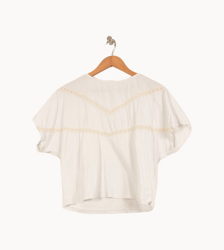 Blouse Blanche - Taille S/36 de la marque La Fée Maraboutée | PARAD63762 - Vendu par Paradigme - Image 2