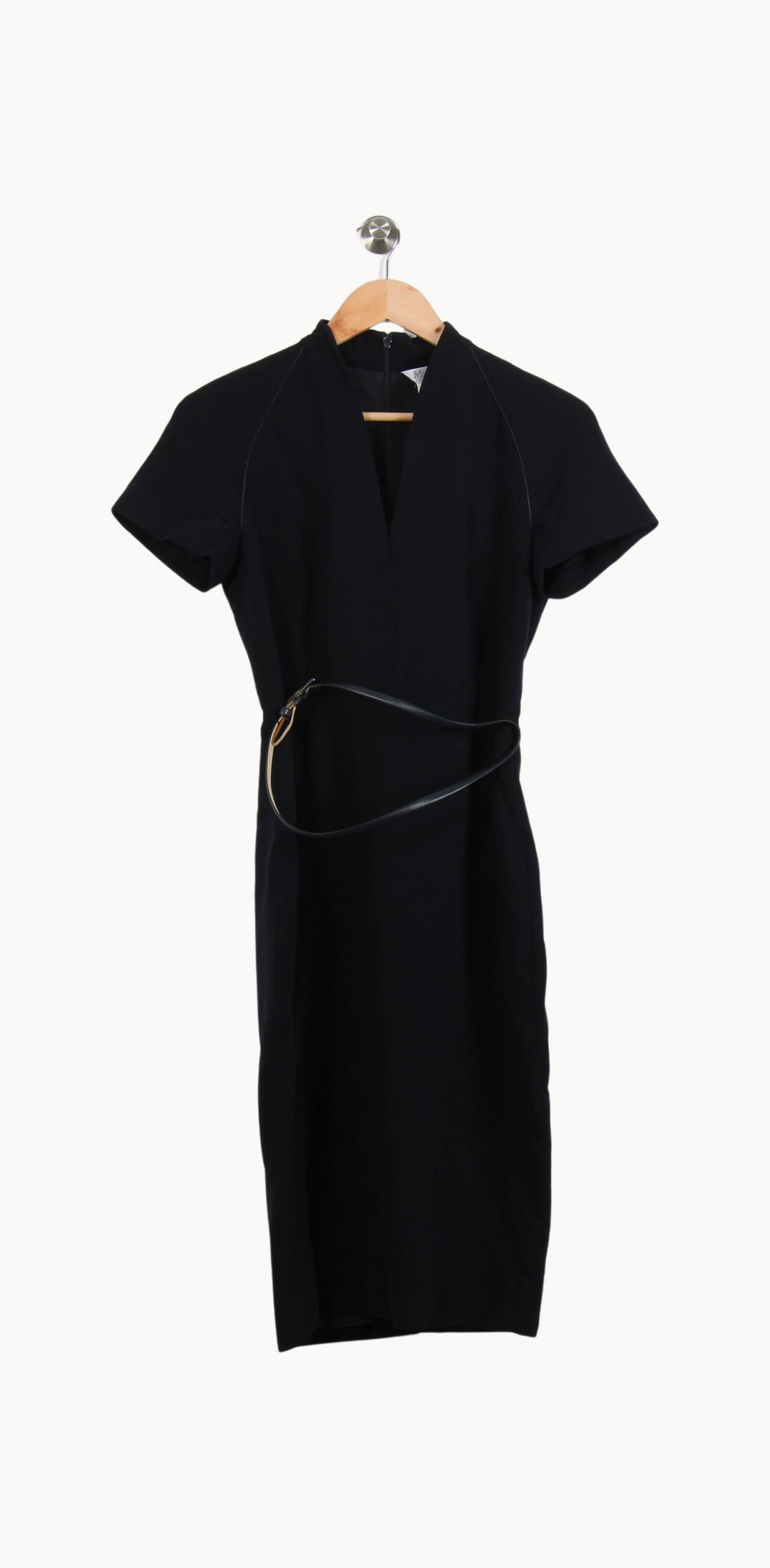 Robe Droite Bleu - Taille M/38 de la marque Max Mara | PARAD51309 - Vendu par Paradigme - Image 2