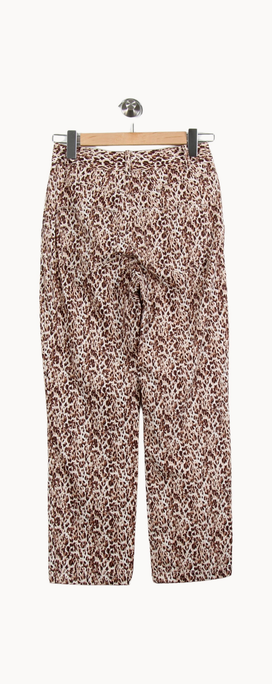 Pantalon Léopard Marron et Blanc - Taille S/36 de la marque ZAPA | PARAD53502 - Vendu par Paradigme - Image 4