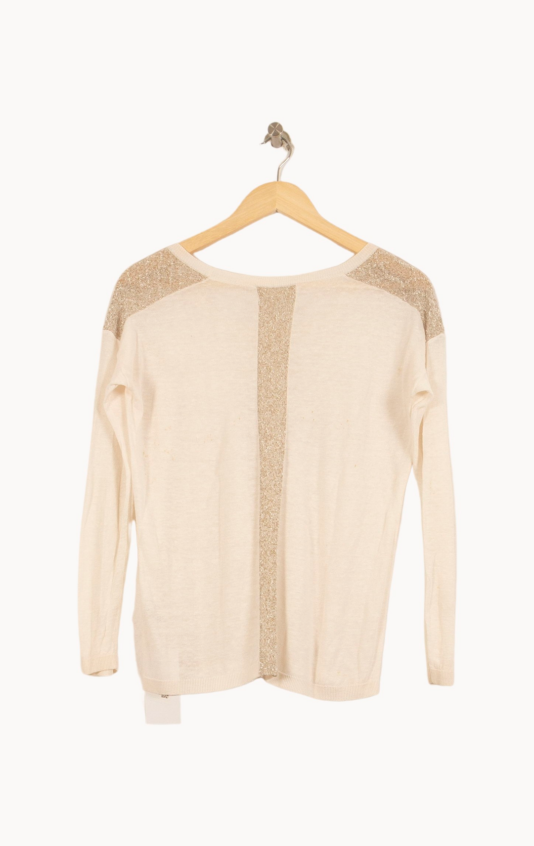 Pull Beige et Doré - Taille S/36 de la marque Marie Sixtine | PARAD65298 - Vendu par Paradigme - Image 4