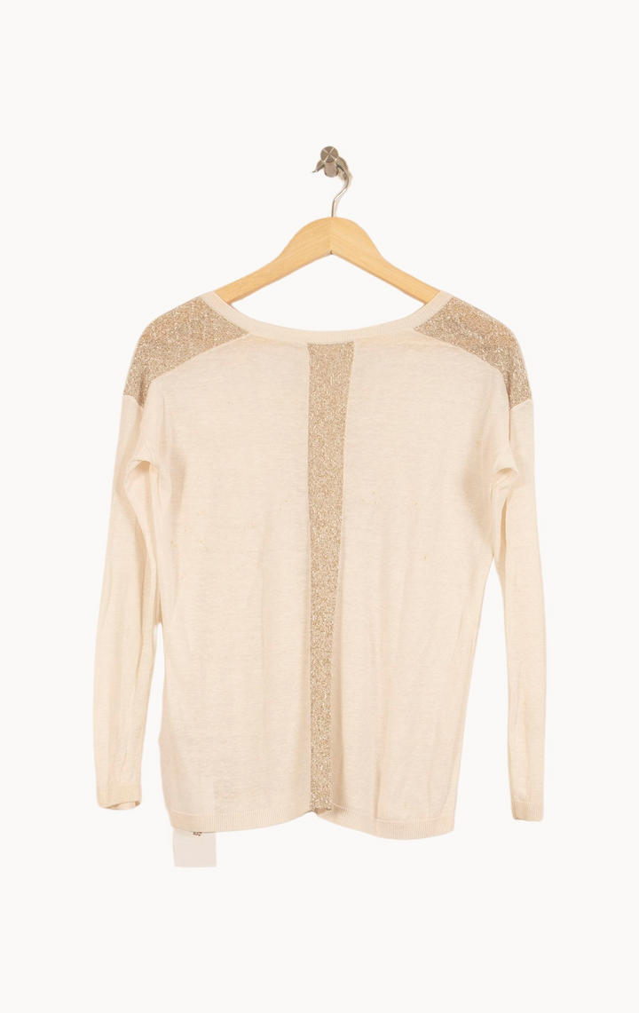 Pull Beige et Doré - Taille S/36 de la marque Marie Sixtine | PARAD65298 - Vendu par Paradigme - Image 4
