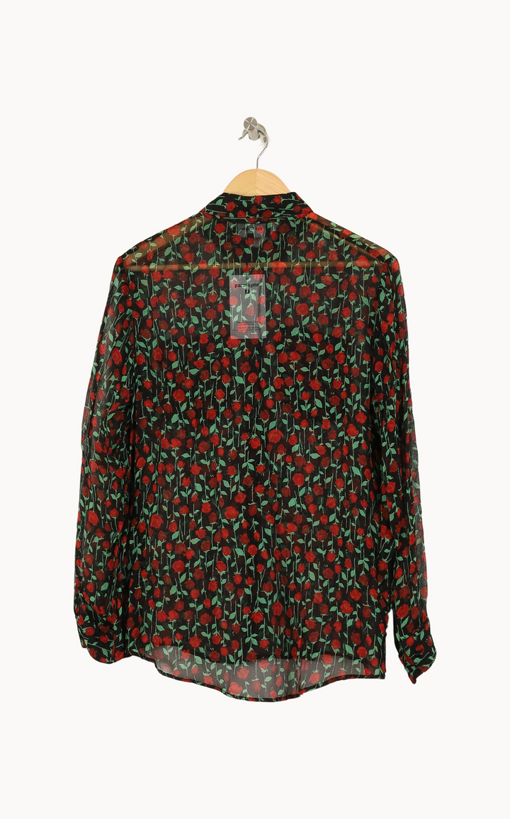 Chemise Noire et Rouge - Taille M/38 de la marque The Kooples | PARAD52074 - Vendu par Paradigme - Image 4