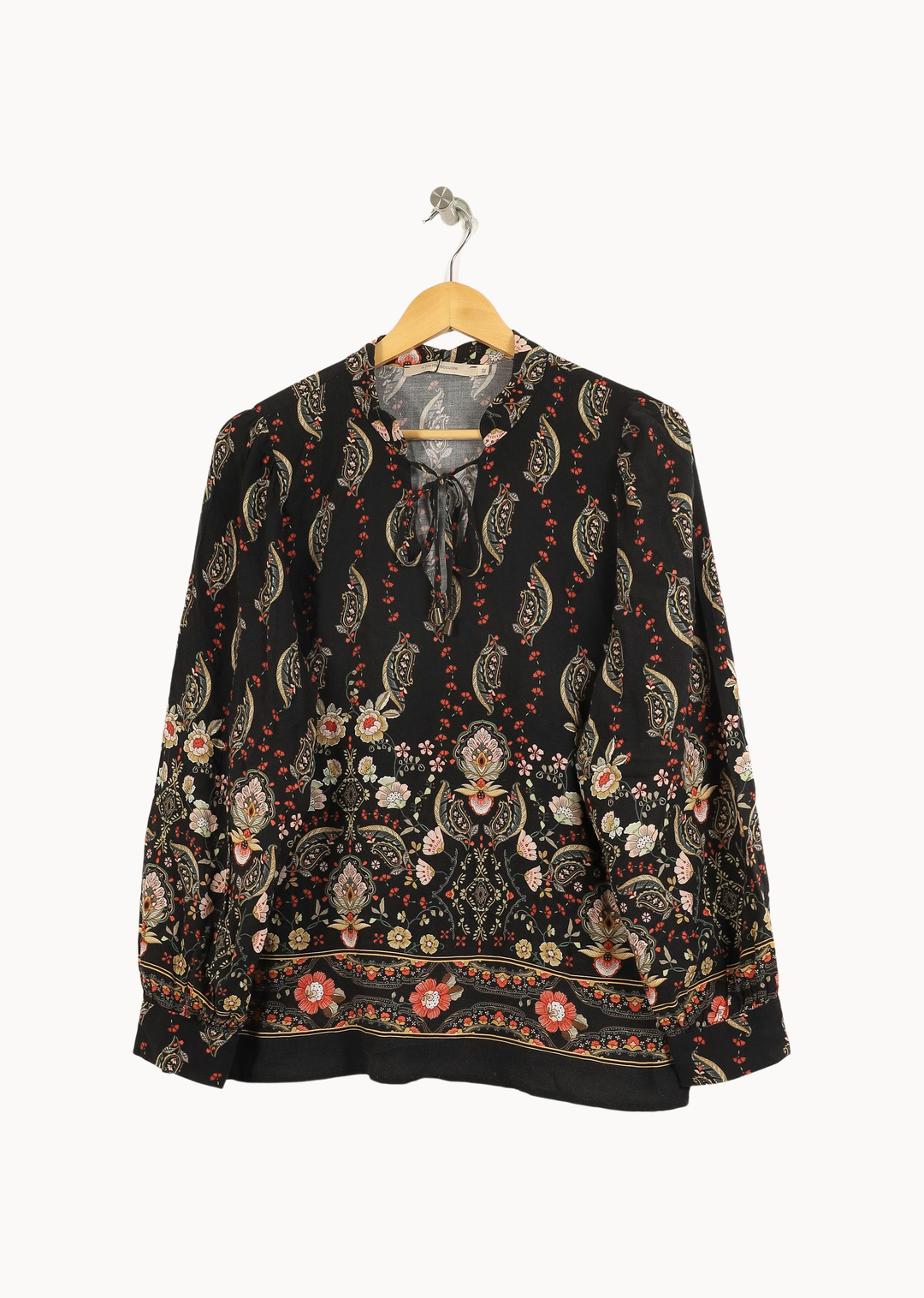 Blouse Noire et Multicolore - Taille XL/42 de la marque La Fée Maraboutée | PARAD64945 - Vendu par Paradigme - Image 2