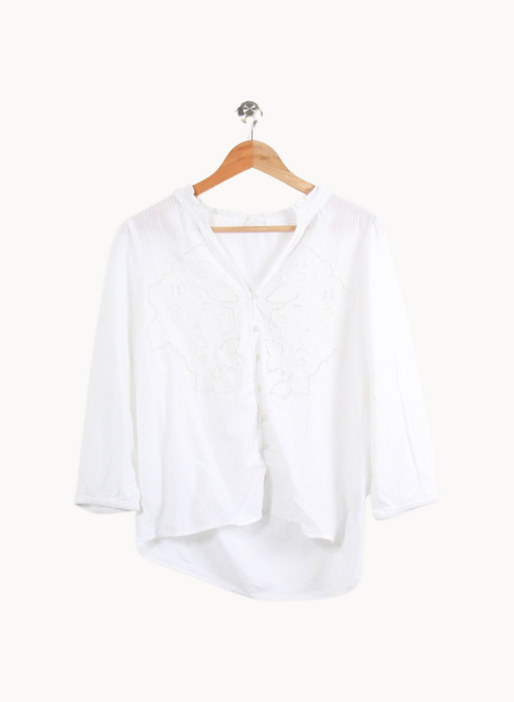 Blouse Blanche - Taille M/38 de la marque Maison 123 | PARAD46474 - Vendu par Paradigme - Image 2