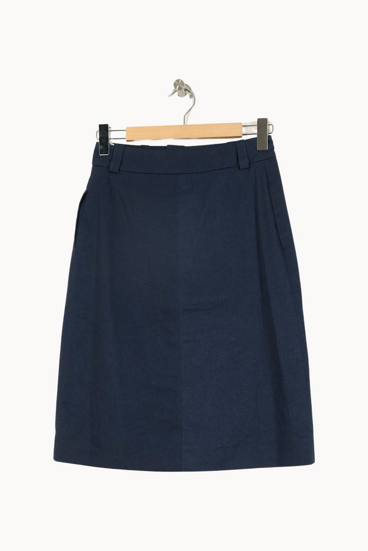 Jupe Boutonnée Bleu - Taille S/36 de la marque Ines de la Fressange Paris | PARAD67932 - Vendu par Paradigme - Image 4