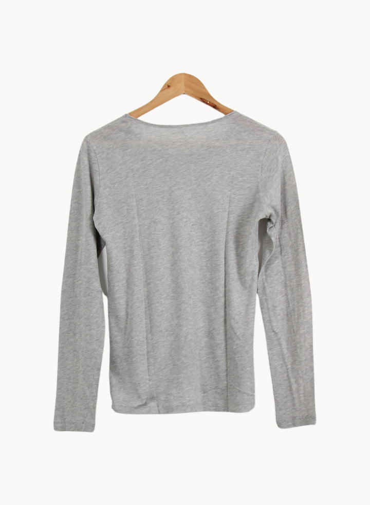 Tee-shirt Manches Longues Gris - Taille L/40 de la marque Majestic Filatures | PARAD67232 - Vendu par Paradigme - Image 4
