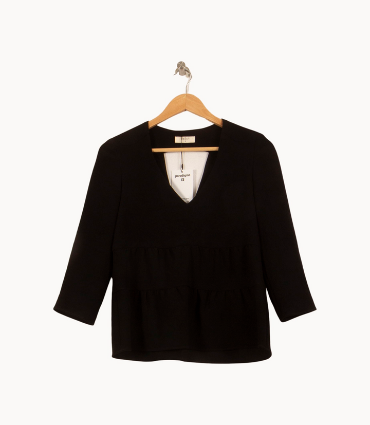 Blouse Noire - Taille XS/34 de la marque ba&sh | PARAD45013 - Vendu par Paradigme - Image 2