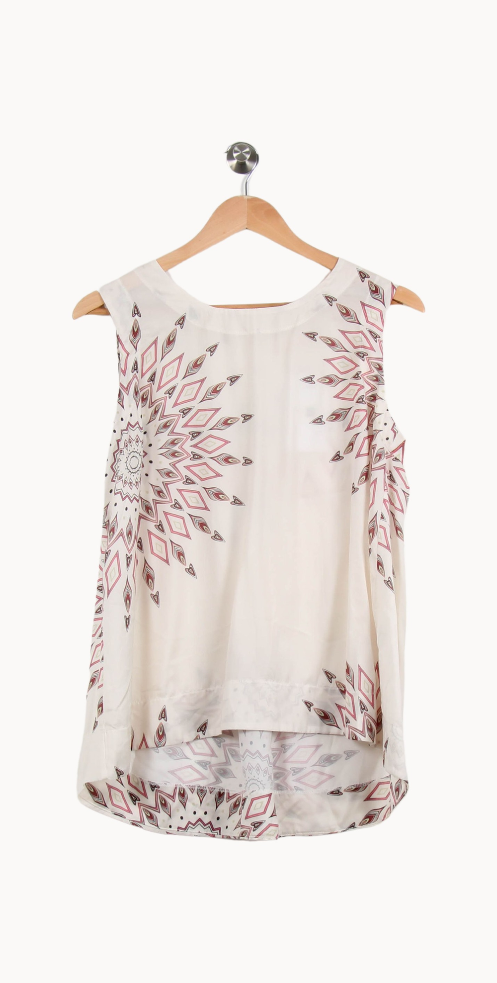 Blouse Beige et Rose - Taille XL/42 de la marque La Fée Maraboutée | PARAD62318 - Vendu par Paradigme - Image 2