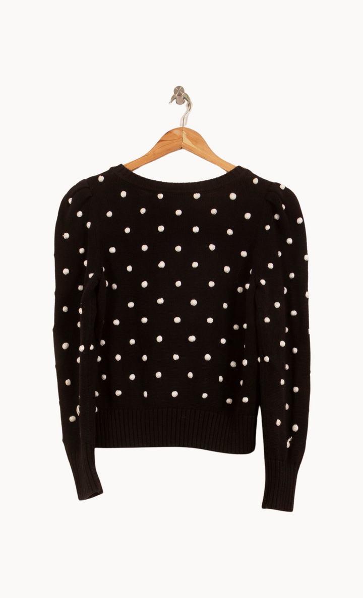 Cardigan Noir et Blanc - Taille L/40 de la marque Claudie Pierlot | PARAD45950 - Vendu par Paradigme - Image 4