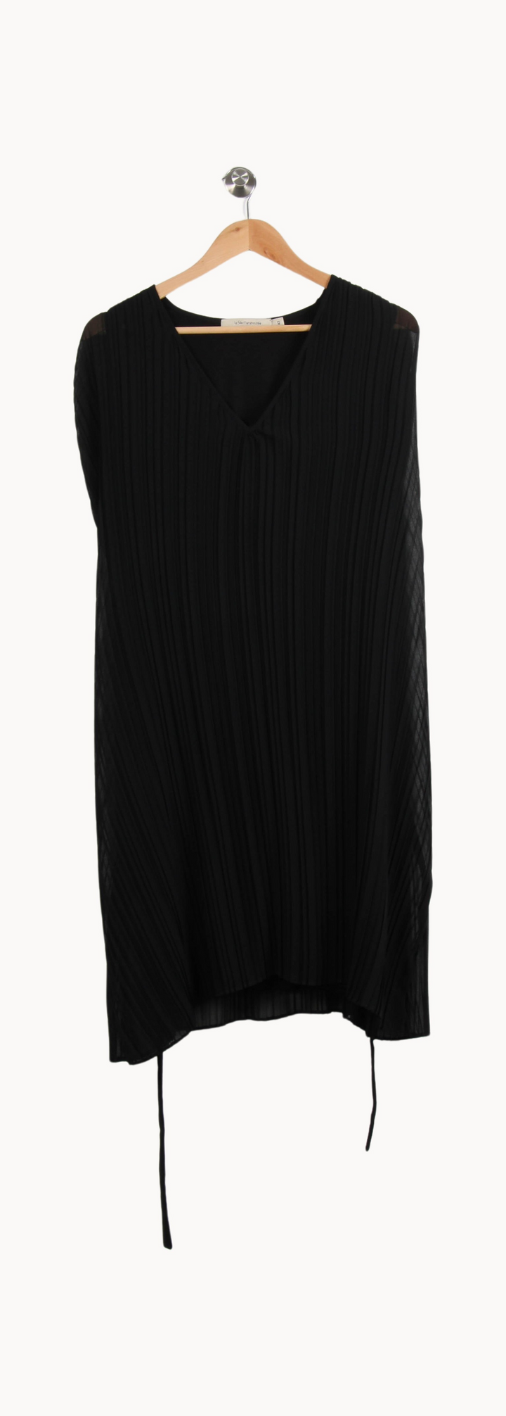 Robe Plissée Noire - Taille XL/42 de la marque La Fée Maraboutée | PARAD66622 - Vendu par Paradigme - Image 2